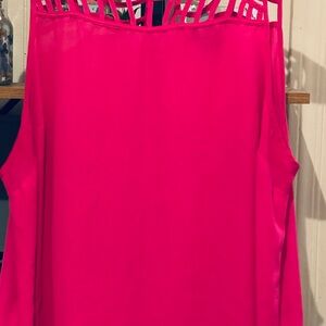 Torrid Pink Cut Out Camisole Sleeveless Top